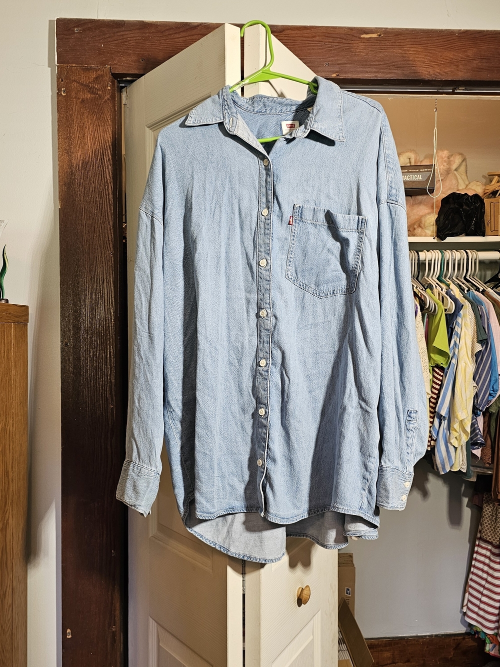 Levi's Light Blue Denim Button-Down Shirt